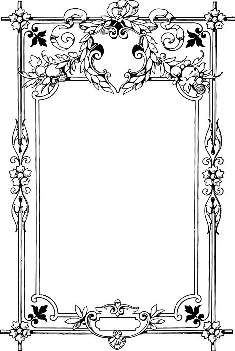 Gorgeous Clip Art Border Frame | Oh So Nifty Vintage Graphics