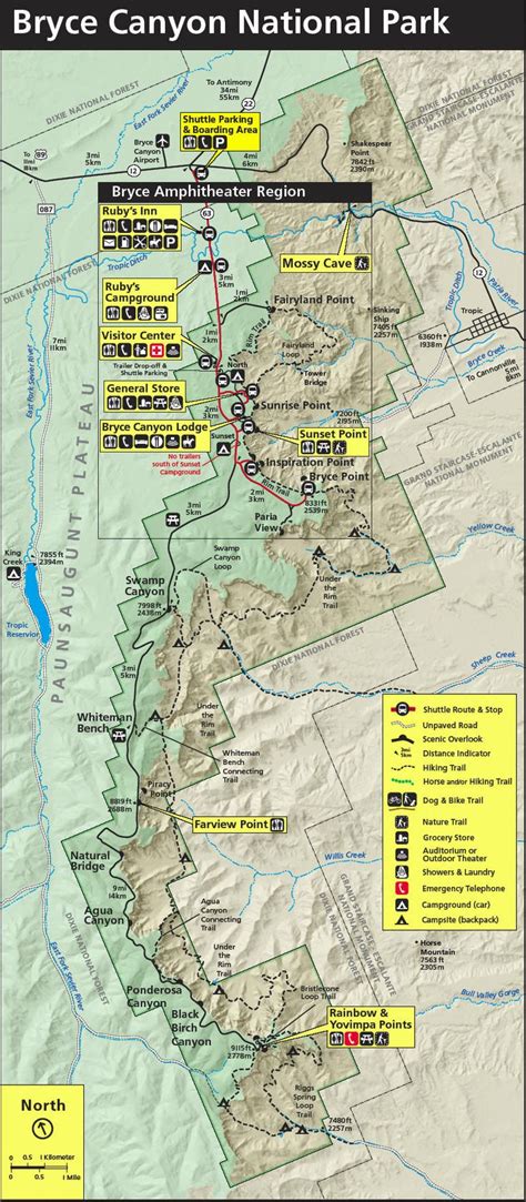 Bryce Canyon National Park Map - Map Of Native American Tribes