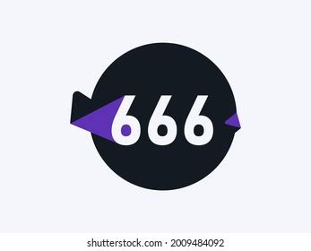 Number 666 Logo Icon Design Vector Stock Vector (Royalty Free) 2009484092 | Shutterstock