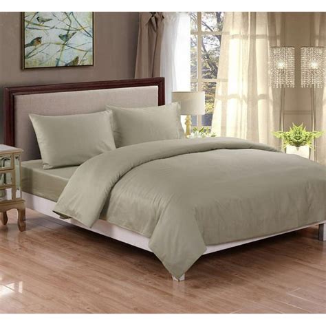 JUNELILY 100% Cotton Sateen Bed Sheet Set (King Size, Sage) - Walmart.com - Walmart.com