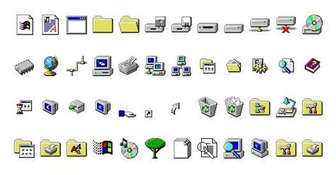 Ash Furrow on Twitter: "You’ll never convince me that the Windows 95 icon set isn’t perfect ...