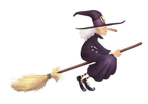 Elderly witch traveling on her magic broom | Arte, Dios