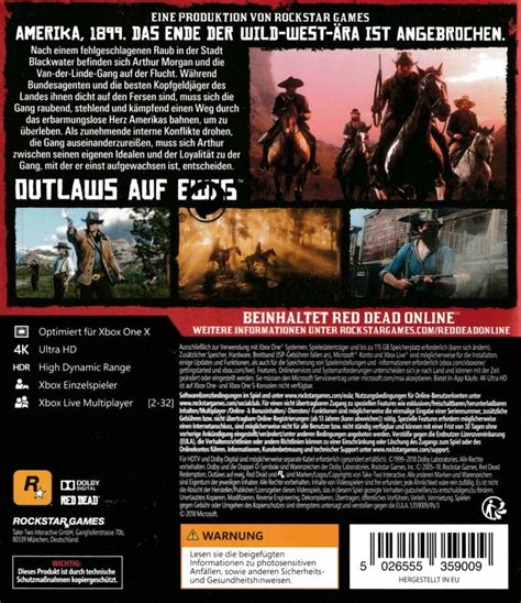 Red Dead Redemption II cover or packaging material - MobyGames