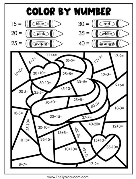 Color By Number Printables - prntbl.concejomunicipaldechinu.gov.co