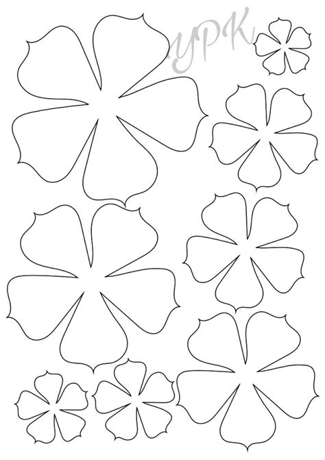 Moldes De Flores De Papel Para Imprimir - Imagui | Paper flower ...