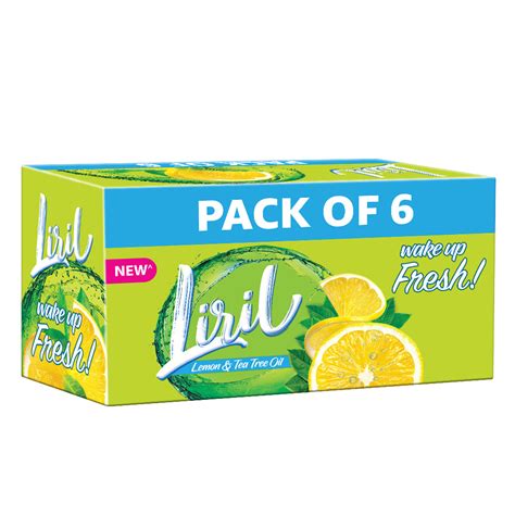 Liril Lemon & Tea Tree Oil Soap 125 g (Pack of 6) – theushop