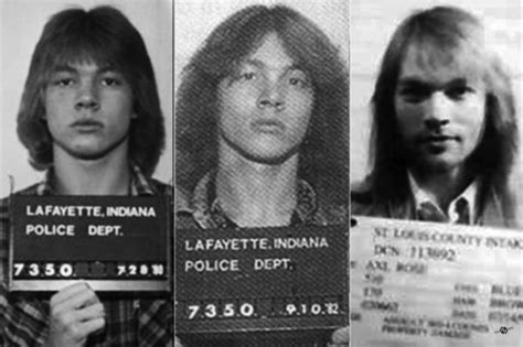 Axl Rose Mug Shots Through The Years Horizontal Photo Painting by Tony ...