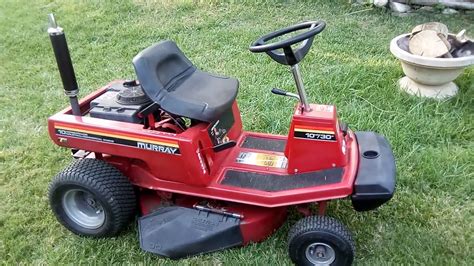 Late 1990's Murray 10/30 riding lawnmower with scooter muffler/stack M ...