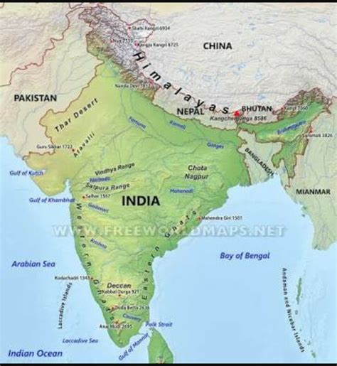 Aravali Ranges In India Map