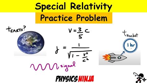 Special Relativity Time Dilation Practice Problem - YouTube