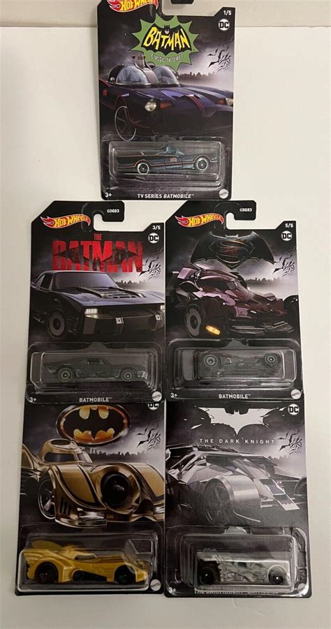 HOTWHEELS 2023 BATMAN BATMOBILES (WALMART EXCLUSIVE SET) | #4611839628