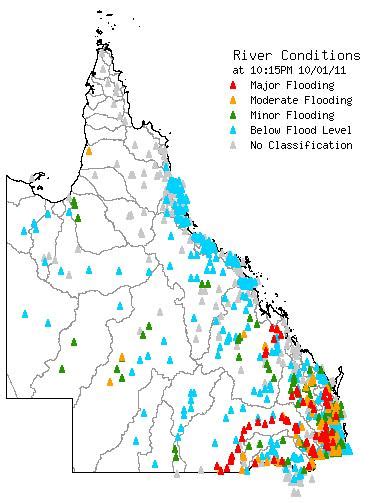 Floods in Australia: AREAS MOST AFFECTED BY FLOODS