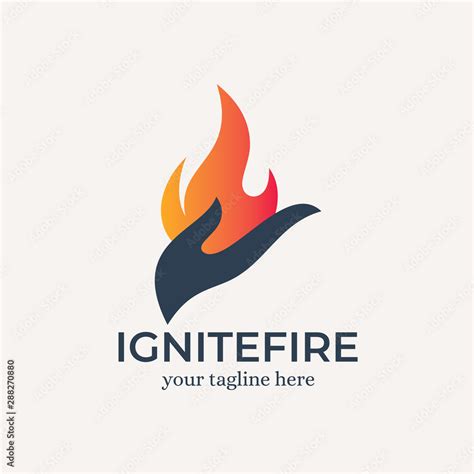 Ignite Fire Logo Design Template Inspiration - Vector Stock Vector ...