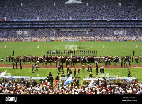 Soccer - 1986 FIFA World Cup - Final - Argentina v West Germany - Azteca Stadium, Mexico Stock ...