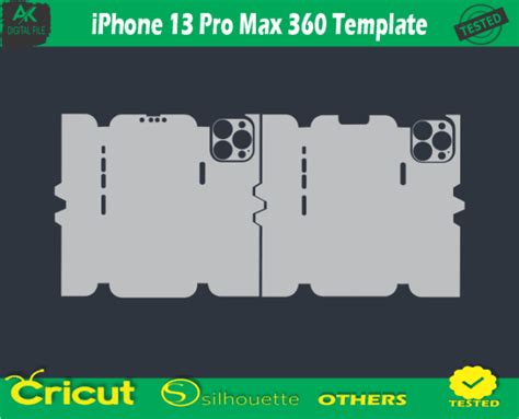 IPhone 13 Pro Max 360 Template Skin Vector Template - 3.00