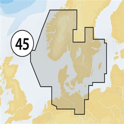 NAVIONICS 45XG SKAGERRAK & KATTEGAT CF card - Marine Charts f/Raymarine ...