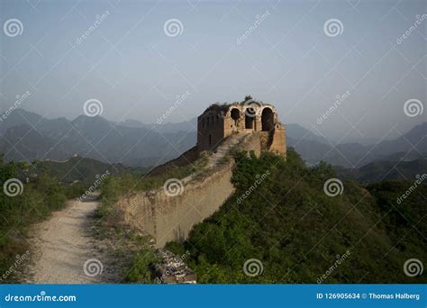 Great Wall of China at Sunrise Stock Photo - Image of historic, asian ...