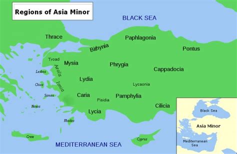 Ancient Asia Minor Map