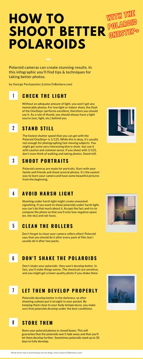 How to shoot better polaroids (OneStep+) | Nutrition infographic, Kayla ...