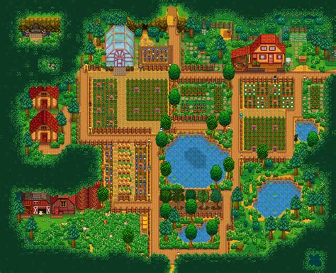 Finished my forest farm! : StardewValley | Stardew valley layout, Stardew valley, Stardew valley ...