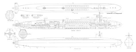 Ohio-class submarine Blueprint - Download free blueprint for 3D modeling | Blueprints, Ohio ...