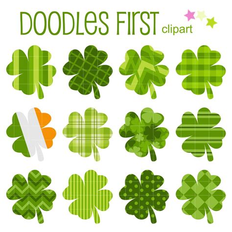 Shamrock Pattern Clip Art Set – Daily Art Hub // Graphics, Alphabets & SVG