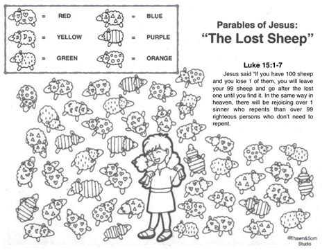 The Parable of the Lost Sheep Sunday School Decorations, Sunday School ...