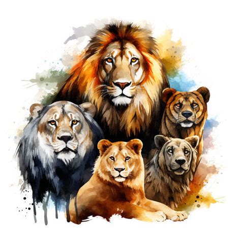 Vector & 4K Animals Clipart in Oil Painting Style – IMAGELLA