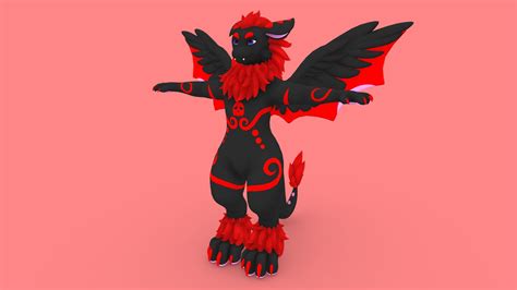 Floofy Dragon VRChat Avatar - 3D model by gell3d [ce57907] - Sketchfab