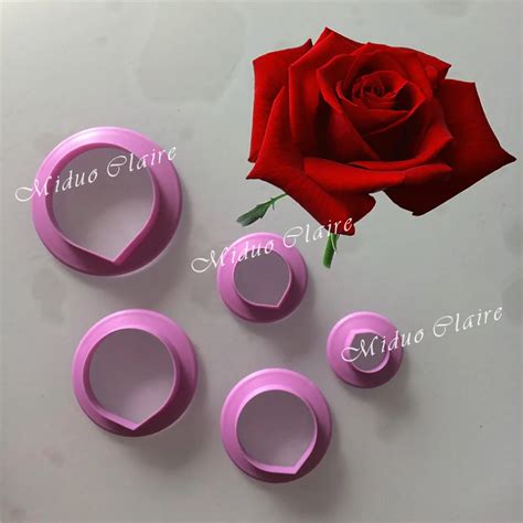 Rose Petal Cutter Flower Cutter Cake Decorating Moulds Fondant ...