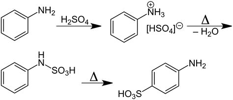 convert Aniline into Sulphonic Acid - askIITians