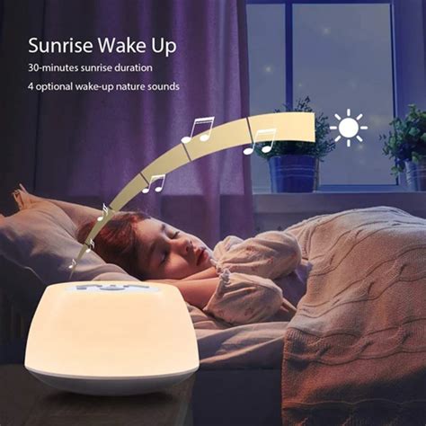 Wake Up Light Alarm Clock Sunrise Sunlight Simulation, Sleep Aid ...