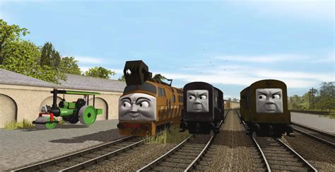 TATMR George Meets Diesel 10 and Splodge by Trainboy55 on DeviantArt