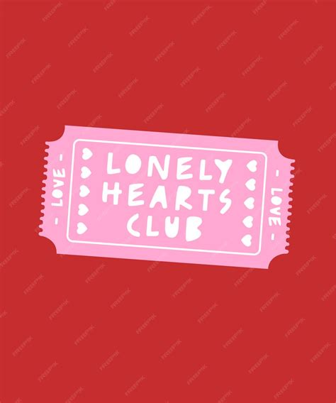 Premium Vector | Lonely hearts club_01