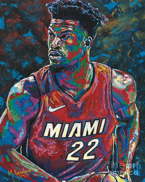 Jimmy Butler Painting by Maria Arango - Pixels