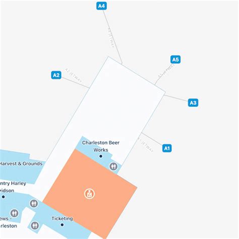 Charleston Airport Map | CHS Terminal Guide