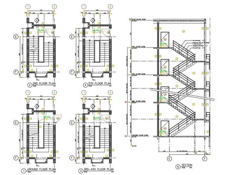 Stairs Drawing Plan