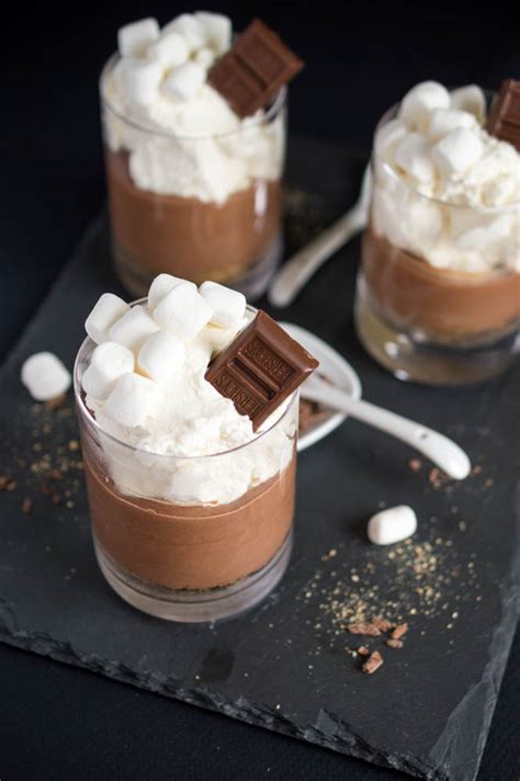 S'mores Mousse with Marshmallow Whipped Cream