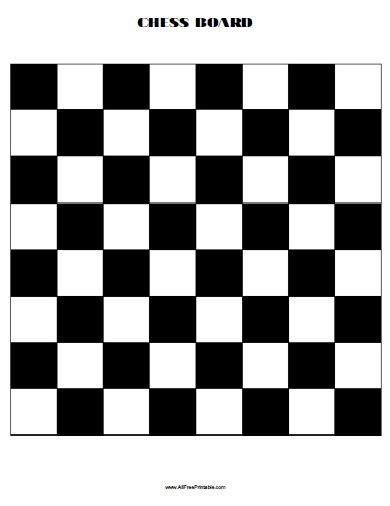 Chess Board – Free Printable