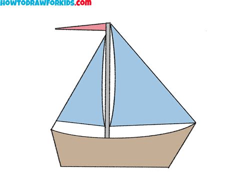 How to Draw an Easy Boat - Easy Drawing Tutorial For Kids