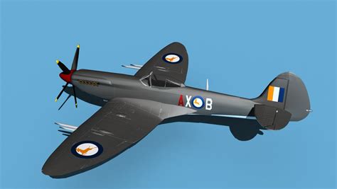 3D Supermarine Spitfire Mk XXII V20 South Africa Model - TurboSquid 1925754