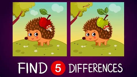 Find The Differences | 5 Best Spot The Difference Puzzles | Fun Puzzles ...