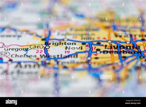 Novi michigan map hi-res stock photography and images - Alamy