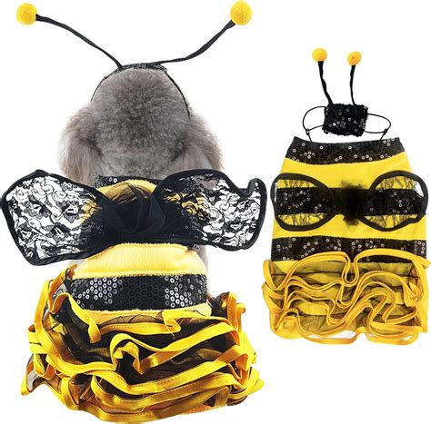 Amazon.com : Dog Bee Costume Halloween Costumes for Dogs, Halloween Bee ...