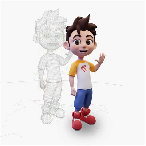 Cartoon boy Rigged 3D Model - Finished Projects - Blender Artists Community