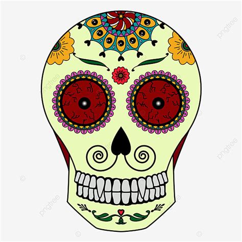 Mexican Sugar Skull Clipart Hd PNG, Day Of The Dead Mexican Sugar Skull Dia De Los Muertos, Dia ...