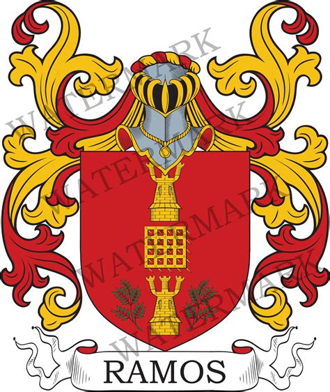 Ramos Family Crest Digital Download Ramos Coat of Arms JPG File ...