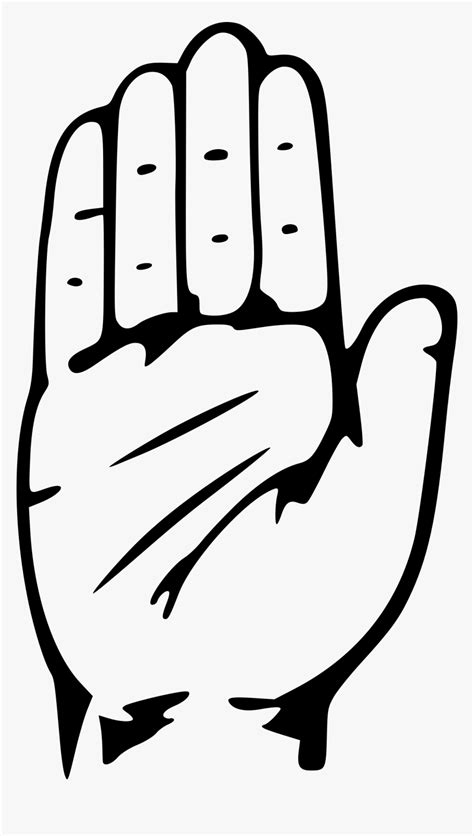 Hand - Indian National Congress Logo Png, Transparent Png - kindpng