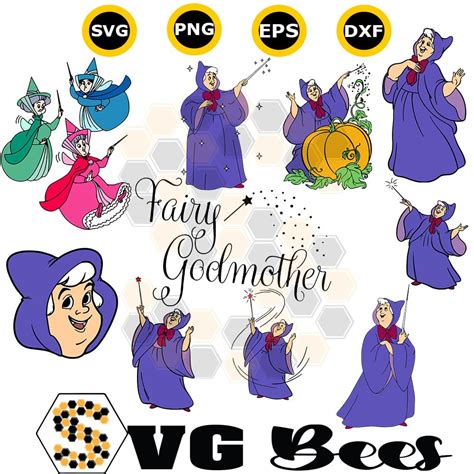 Cinderella Fairy Godmother SVG - SVGbees