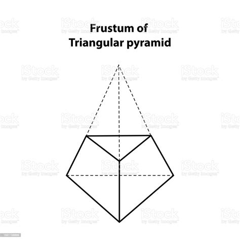 Frustum Of Triangular Pyramid Geometric Shapes Vector Illustration Of ...